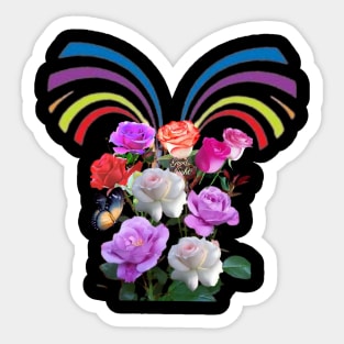 nice flowers art Sticker